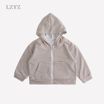 lzyz kids boys cardigan jacket kids zipper shirt kids sweatshirt coat baby spring and autumn dress top