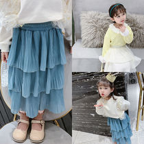 Chen big pig L mother custom childrens clothing girl skirt 2020 Spring Childrens foreign atmosphere cake skirt puffy skirt baby