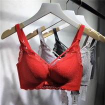 Underwear beauty back bra female rimless bra gathered adjustment Gu Fei 107-2537 sexy comfortable lace