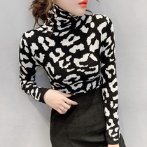 High collar sweater undershirt woman 2021 Ocean gas autumn and winter Eurostock BAO WEN Knitted Cardiovert Woman with a hitch jacket