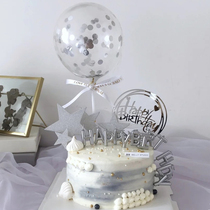 Netred white balloon birthday cake decorative plugin accessories for black balloon string creative popular