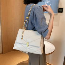 Casual Superior Sense Small Bag Girl Bag New Tide Fashion Chain Single Shoulder 100 Hitch Satchel Satchel Women Genuine Leather
