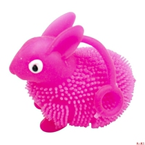  Pinball (24 pieces)luminous fluffy ball childrens flash vent toy stretch ball rabbit massage ball creation