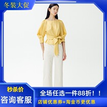 Manyanu shopping mall with fashion high waist cotton wide leg pants jeans women 2019 new summer MJ22BC010