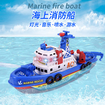 Childrens Boat Watership Boy Non Remote Control Electric submarine Speedboat Boat Sailing Toy Boat Bath Waterproof