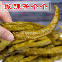 Enshi sour and spicy seeds all pickled peppers sour chili crispy fried vegetables edible chopped peppers Hunan flavor Chaotianjiao 500g vacuum