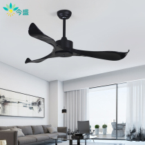 Modern minimalist dining room living room household large electric fan silent commercial electric fan large wind black lamp ceiling fan