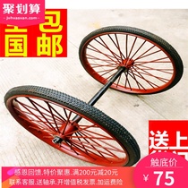 26 type construction site construction trolley two-wheeled solid tire bucket truck sanitation truck wheel rim plate wheel wheel wheel wheel wheel wheel wheel wheel wheel wheel wheel