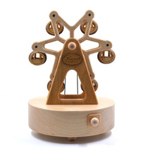 Taiwan Jeancard Octaonic Box Skyscraper Wooden Sky City Mother Sends Girl Gift Music Box Man