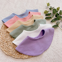 Baby saliva towel large cotton round meal newborn 360 degree rotating bib baby cute baby