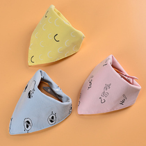  Baby triangle towel Baby saliva towel Baby cotton bib Spring and autumn and winter newborn headscarf childrens scarf bib