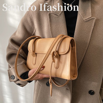 France Sandro Ifashion womens bag 2021 new fashion versatile large capacity shoulder armpit bag soft leather