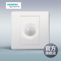 Siemens Ruizi Titanium Silver Frame Wall Infrared Sensor Delay Switch Official Flagship Store