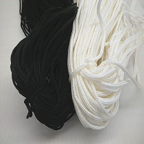 BLACK and white curtain rope 1 5-2MM thick rope CORED nylon rope BLIND rope 80 meters