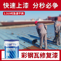 Mo Yi color steel tile refurbished special paint water-based paint repair paint roof iron waterproof rust-proof anti-corrosion large barrel