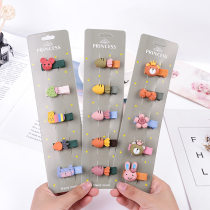 Childrens baby card Issuer girl hair clip Korean girl princess head adorned with cute rainbow hair adorned Korean version of children