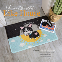 Zan House ins Nordic cartoon door mat entrance mat living room door mat dust removal non-slip mat mat rub foot mat