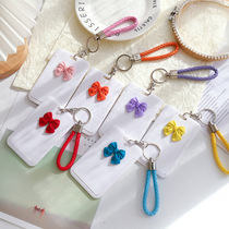 Cute Butterfly Bow Putting Card Student Campus Bus Card Card Card Card Card Protection Case