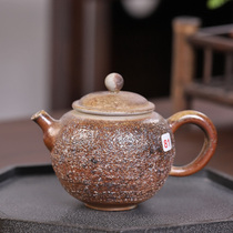 (Solitary Taster) pure handmade ball holes filter coarse pottery teapot 81 Number of firewood burning kilns for ceramic utiliturt tea furniture