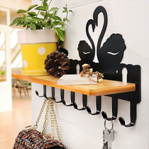 New door key hook hanger entrance decorative hook Wall hanging clothes wall entry door free hole