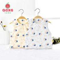 Baby vest early children small vest newborn belly bottom waistcoat female baby warm and thick Spring and Autumn Winter