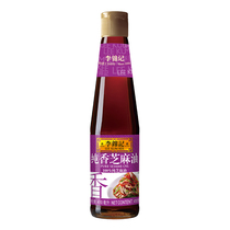 Lee Kum Kee Pure Fragrant Sesame Oil 410ml*2 Bottles Small Ground Sesame Oil Confinement Oil Seasoning Oil Cold Stir-fried Vegetable Sesame Oil