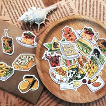 Night Market Snack Cute Handbill Stickers Cartoon Hand Ledger stickers Decorative Little Patterns Small Sticklers Teenage Hearts Hands Ledger material Decorative Diy Stickers Decorative Stickers