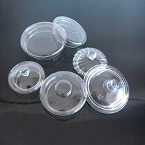 Creative cup lid Universal mug glass cup lid transparent glass lid water cup lid tea pot lid