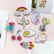 Acrylic Patches Cartoon Cartoon Accessories Gift Diy Handmade Decorative creative material Kindergarten self-adhesive