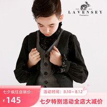 Boys  new 13-year-old class B British style performance suit Piano dress spring and autumn childrens vest denim vest