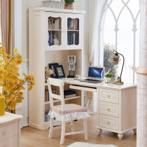 American childrens corner desk bookcase integrated simple computer desk home bedroom writing desk bookcase bookshelf combination
