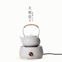 Big porcelain hall button remote control electric pottery stove Japanese kung fu tea set white pottery cooking teapot high power Tea Tea stove