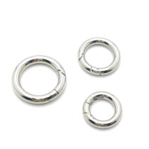 Stainless Steel Spring Buckle Key Chain Metal Polishing Ring Buckle Opening Car Key Ring Home Luggage Accessories