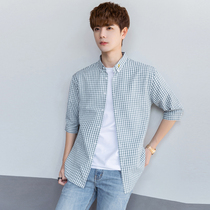 Casual mens 70%-sleeve shirt for men and women