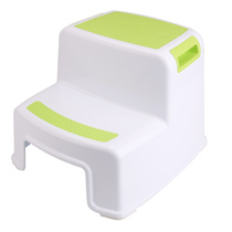 Childrens multi-purpose two-step stool Plastic stool Bathroom non-slip ladder stool Toilet auxiliary non-slip foot stool