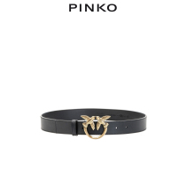 PINKO2022 spring and summer new ladies leather texture width 3cm bird buckle belt 1H2101Y7SP