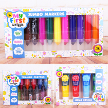 Spot Australian smiggle Stationery 12 Color Student Painting Crayon Marker Finger Painting Paint
