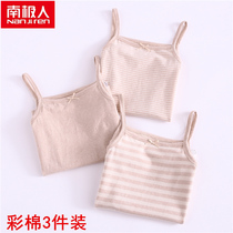 South Pole child girl girl harness vest slats undershirt color cotton girl CUHK child baby lingerie pure cotton spring summer dress
