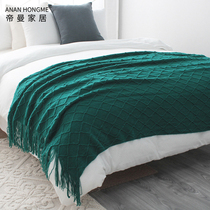 Ink Green Bed Tailblanket sofa blanket Sofa Cover Blanket hotel Hotel Like room Bed Tail Towels Bed flag bed Flag Bed
