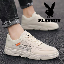 Playboy mens shoes autumn 2021 new canvas mens sports white leisure Korean version of the trend running board shoes