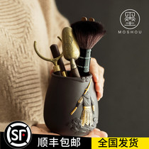 Monkey King Tea Ceremony Six Gentlemen Set Copper Tea Clip Tea Cup Clip Qigi Sage Ebony Kung Fu Tea Set Accessories