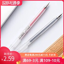 miniso Hexagonal bar pull cap half needle pen 0 5mm Writing quick-drying water-based pen Neutral water pen