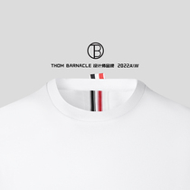 THOM BARNACLE OFFICIAL T-SHIRT MALE CLASSIC TIDE SIGN TB ROUND COLLAR CASUAL YOUTH SHORT SLEEVE