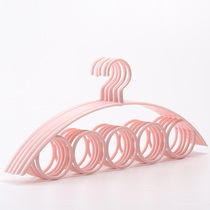 Simple Nordic style home circle scarf shelf Multi-function incognito hanger Scarf scarf tie hanger 5 rings