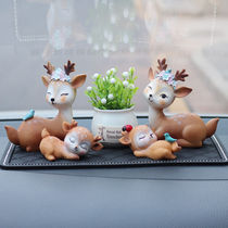 Safe journey Deer high-end car ornaments personality creative car interior decoration ornaments for a family of three and four
