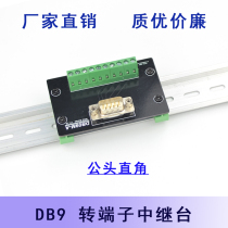 Standard-controlled electrical DB9 turn end relay station and port end plate straight-angle compatible junction terminal substation end panel