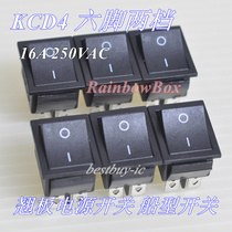 Boat switch KCD4-202 Black 6 feet 2 gears without light KCD2 rocker switch 16A 250V copper foot