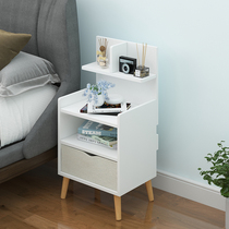 Simple modern bedside table rack Nordic bedroom small storage storage simple economical simple cabinet