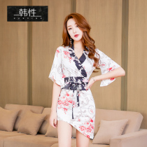 Japanese kimono sexy dress tight-fitting hip skirt Pedicure Foot Bath sauna technician work clothes nightclub Womens