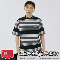 SAMESAME21SS black and white striped T-shirt men summer Tide brand trend retro loose couples cotton short sleeve